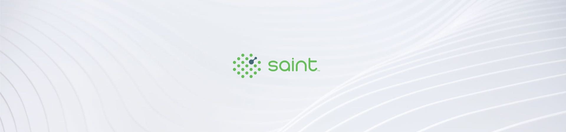 Background with SAINT logo and wavy lines